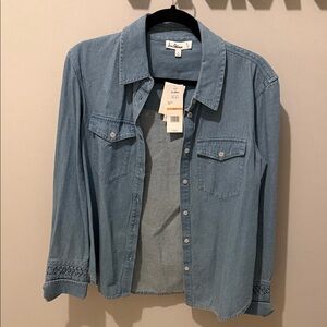 Sam Edelman Blue Button Down Shirt